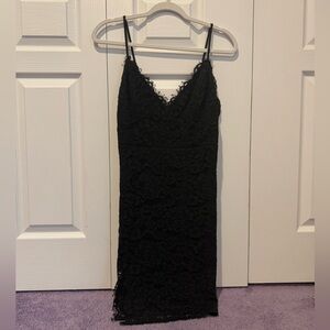 Black Lace Mini Dress